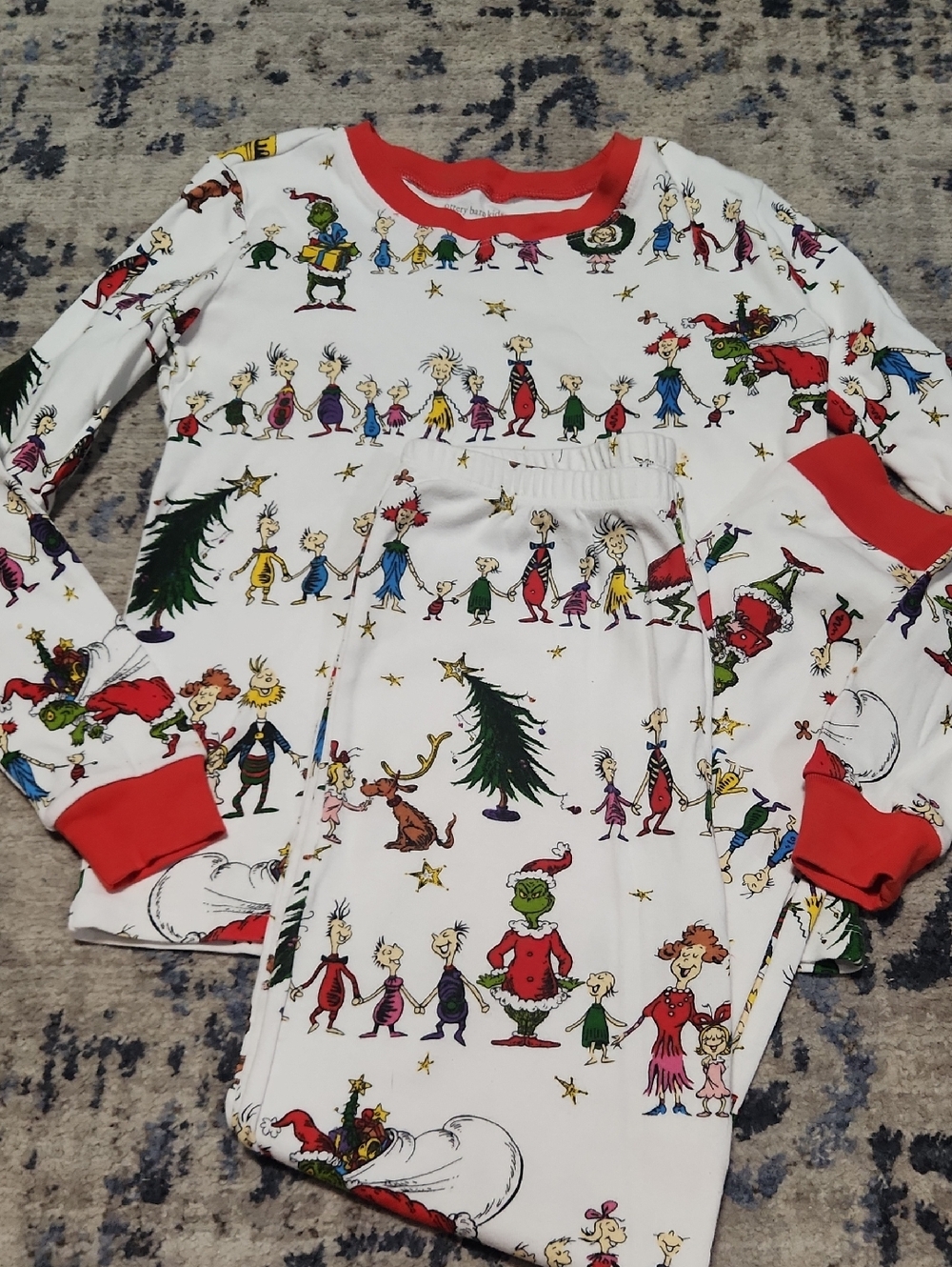 Pottery Barn Kids Grinch Christmas Holiday Pajamas
